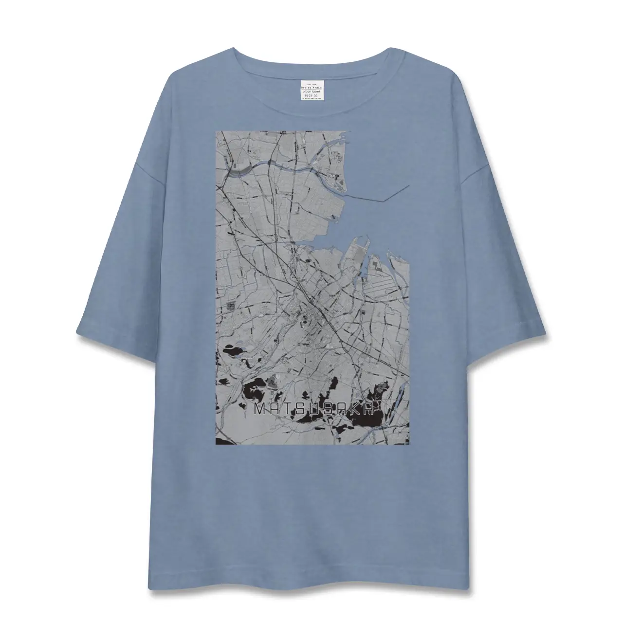 【松阪（三重県）】地図柄ビッグシルエットTシャツ