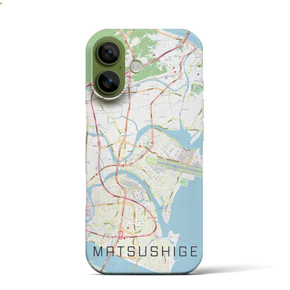 【松茂（徳島県）】地図柄iPhoneケース（バックカバータイプ）