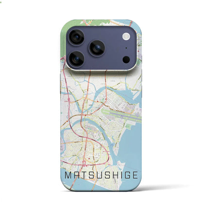 【松茂（徳島県）】地図柄iPhoneケース（バックカバータイプ）