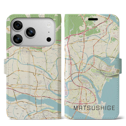 【松茂（徳島県）】地図柄iPhoneケース（手帳タイプ）