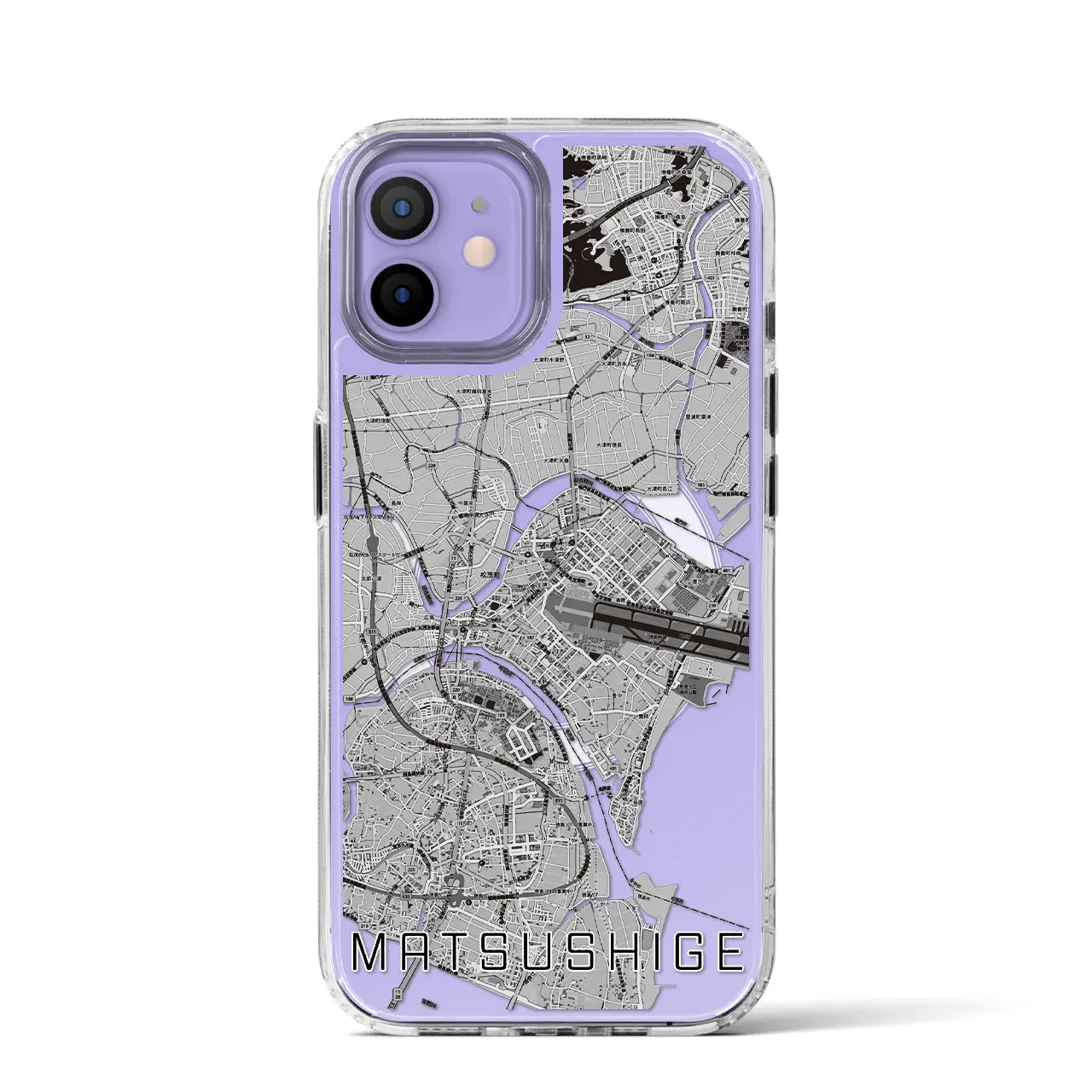 【松茂（徳島県）】地図柄iPhoneケース（MagSafeタイプ）