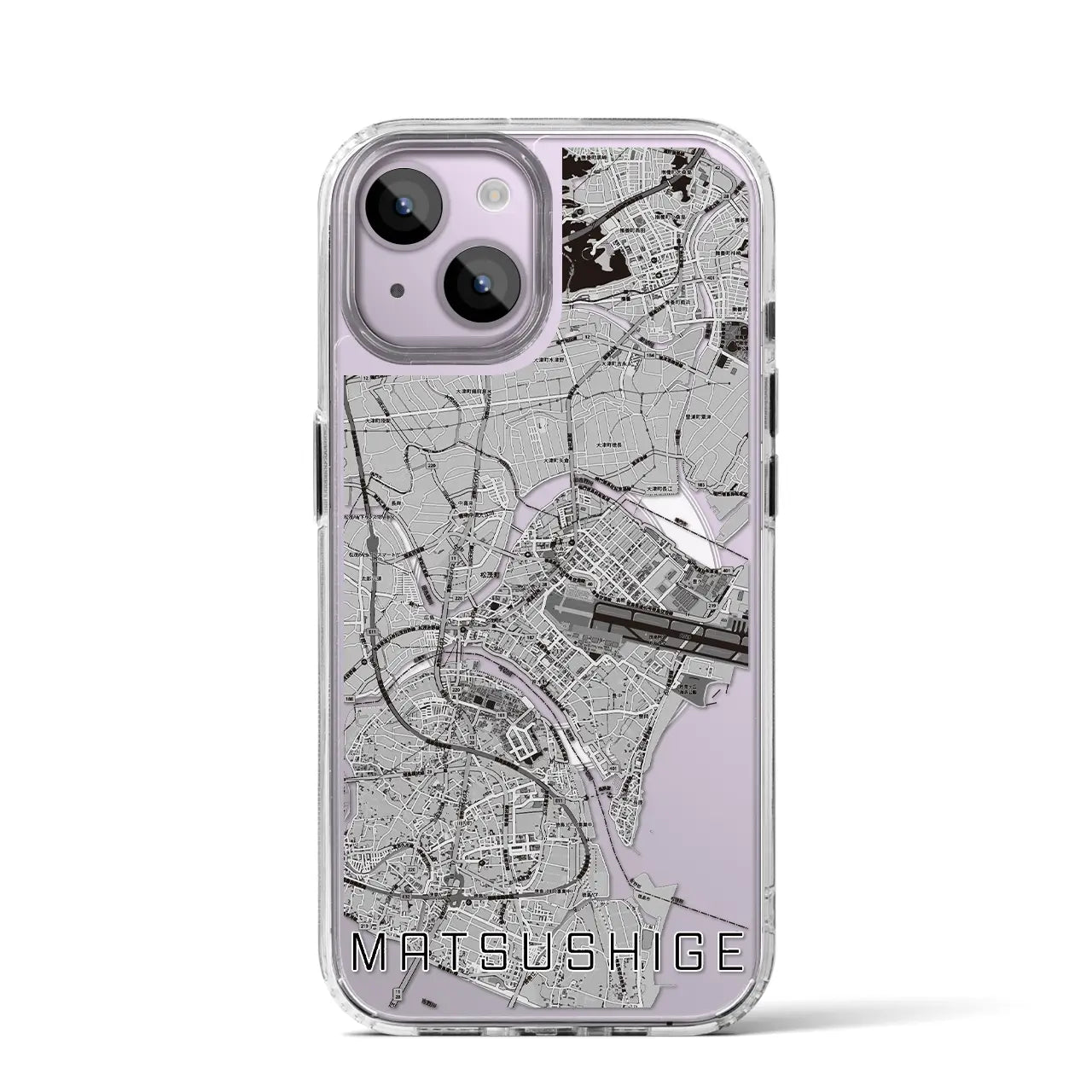 【松茂（徳島県）】地図柄iPhoneケース（MagSafeタイプ）