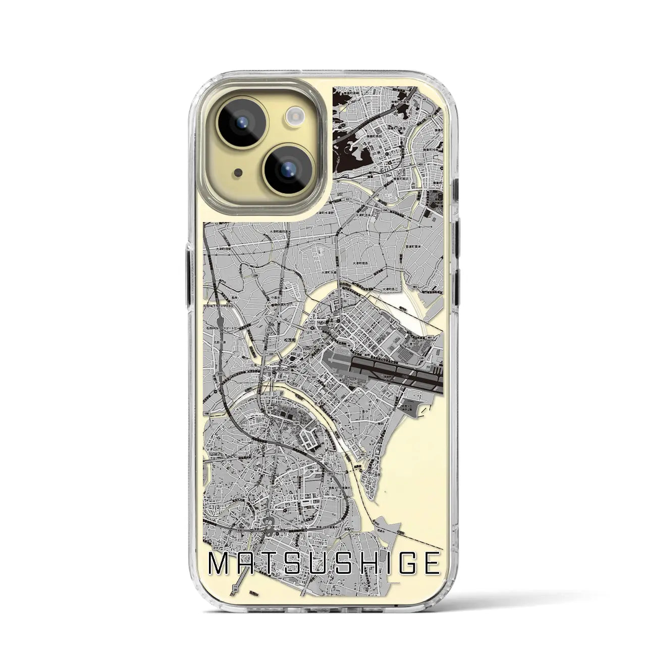 【松茂（徳島県）】地図柄iPhoneケース（MagSafeタイプ）