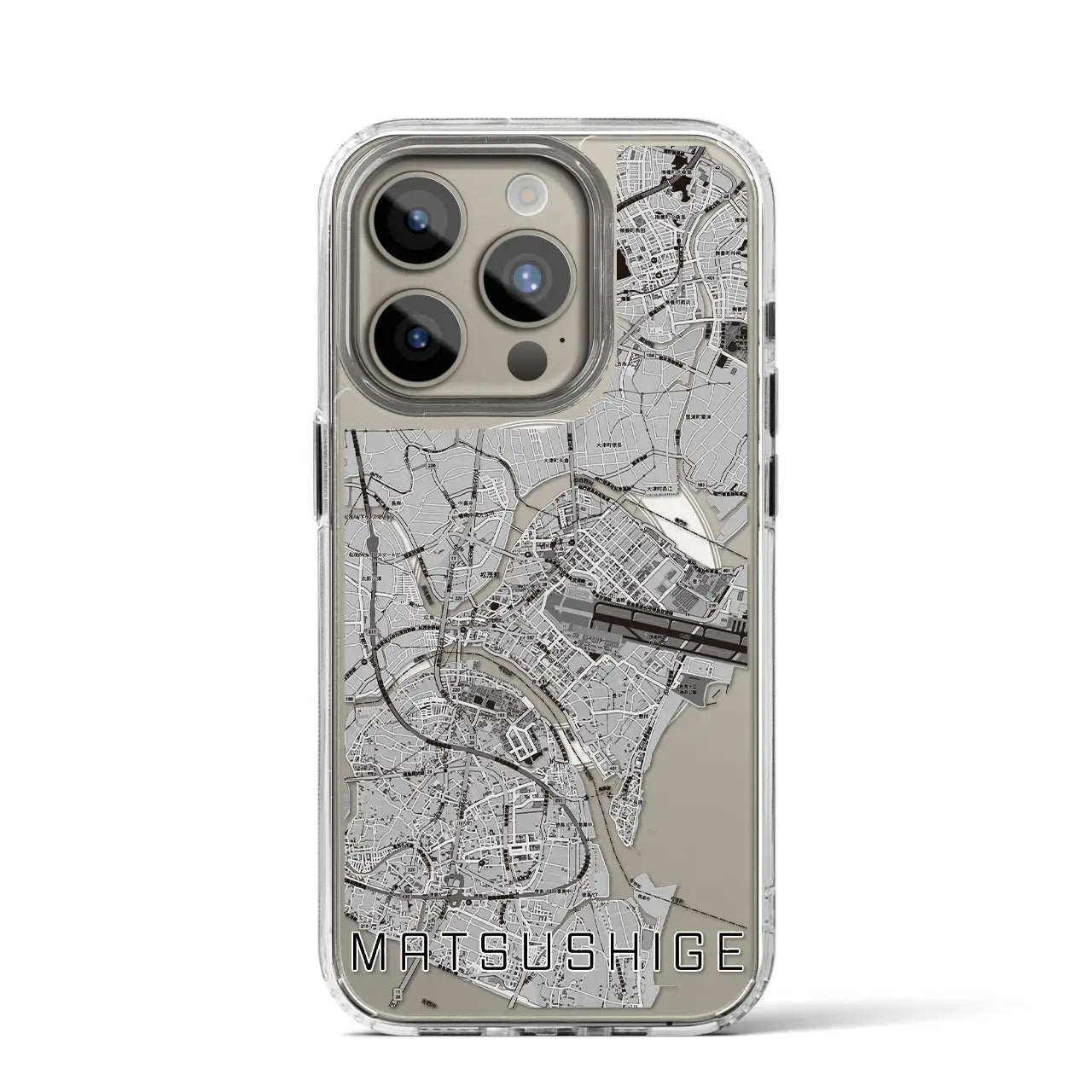 【松茂（徳島県）】地図柄iPhoneケース（MagSafeタイプ）