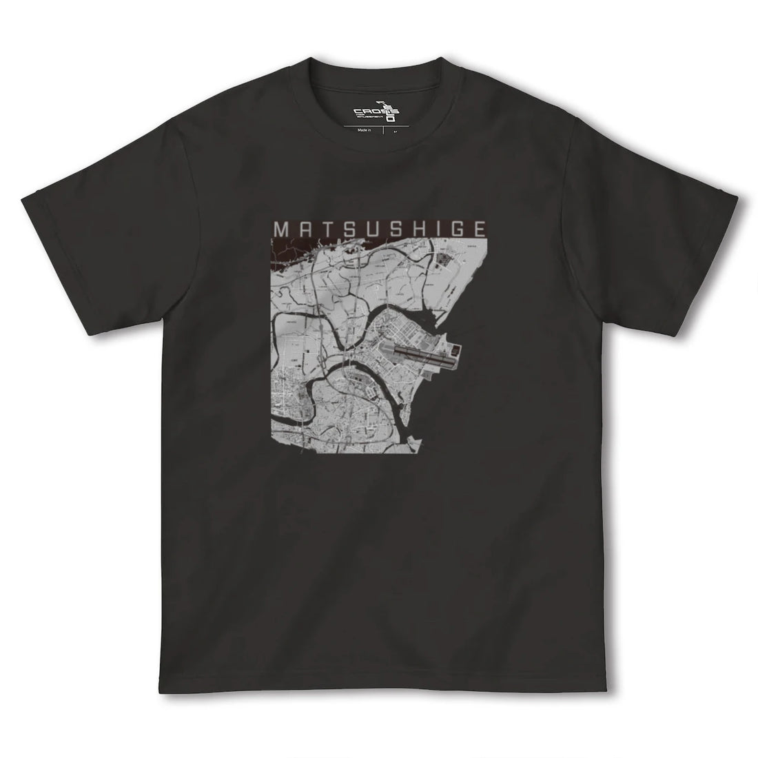 【松茂(徳島県)】地図柄ヘビーウェイトTシャツ