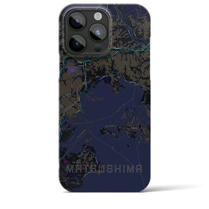 【松島（宮城県）】地図柄iPhoneケース（バックカバータイプ）