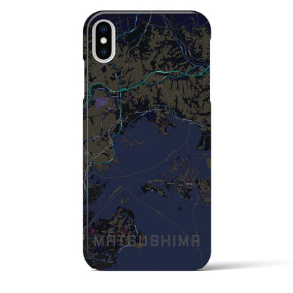 【松島（宮城県）】地図柄iPhoneケース（バックカバータイプ）