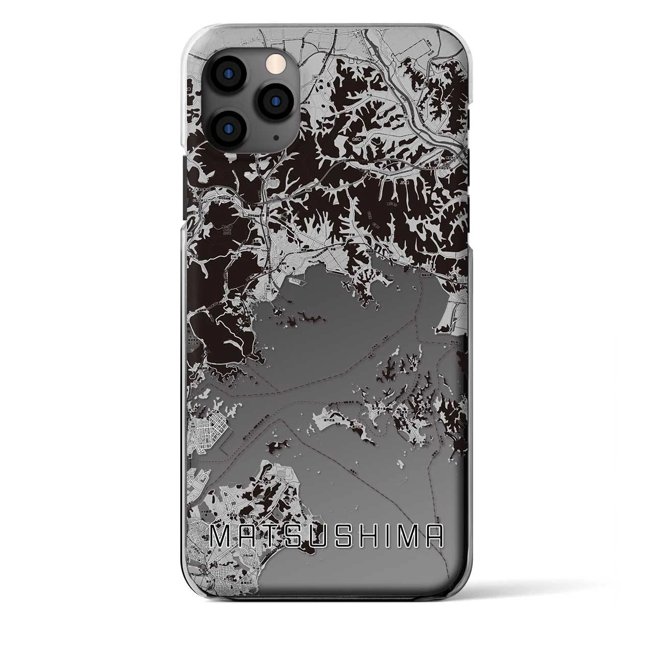 【松島（宮城県）】地図柄iPhoneケース（クリアタイプ）