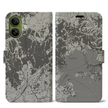 【松島（宮城県）】地図柄iPhoneケース（手帳タイプ）