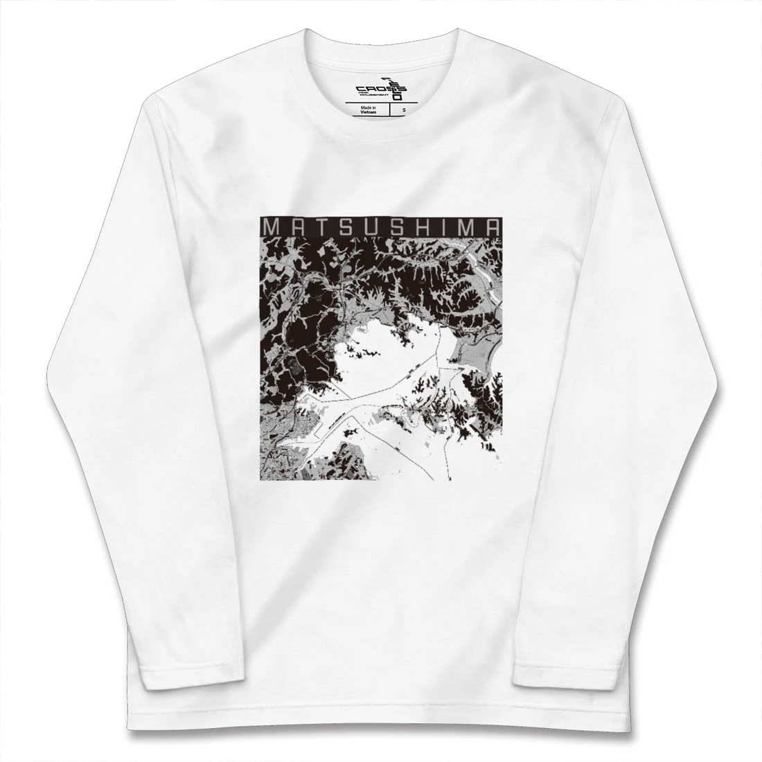 【松島(宮城県)】地図柄ロングスリーブTシャツ