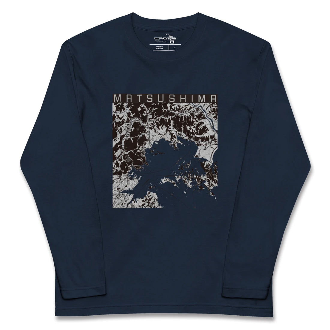 【松島(宮城県)】地図柄ロングスリーブTシャツ