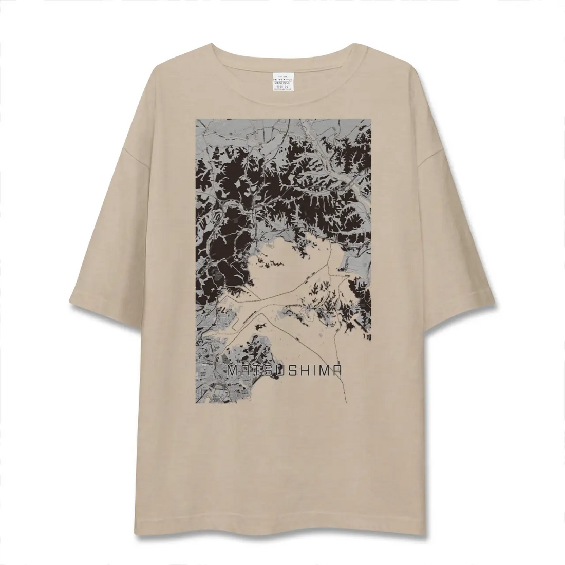 【松島（宮城県）】地図柄ビッグシルエットTシャツ