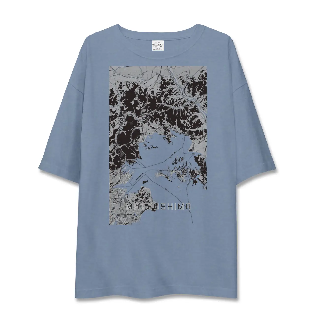 【松島（宮城県）】地図柄ビッグシルエットTシャツ