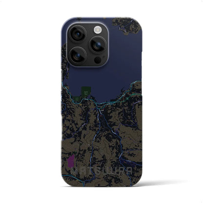 【松浦（長崎県）】地図柄iPhoneケース（バックカバータイプ）