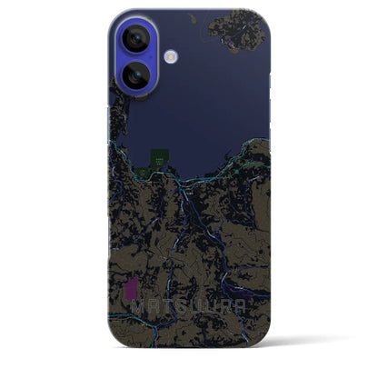 【松浦（長崎県）】地図柄iPhoneケース（バックカバータイプ）