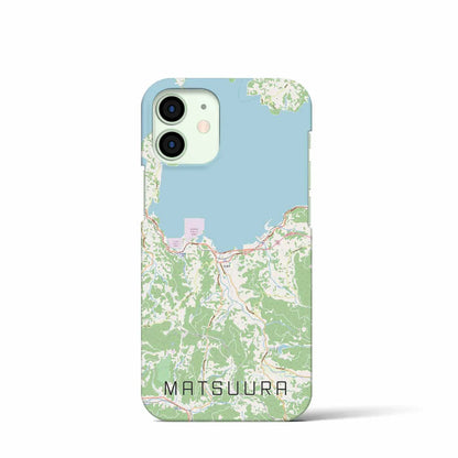 【松浦（長崎県）】地図柄iPhoneケース（バックカバータイプ）