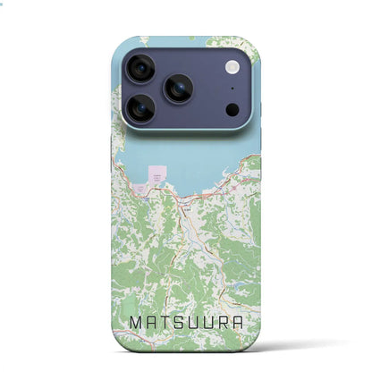 【松浦（長崎県）】地図柄iPhoneケース（バックカバータイプ）