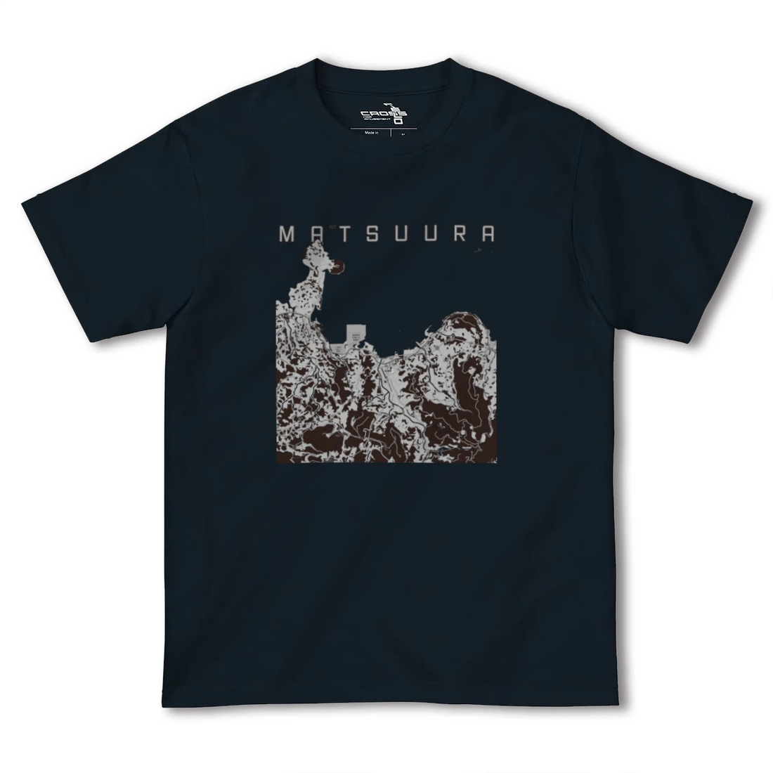 【松浦(長崎県)】地図柄ヘビーウェイトTシャツ