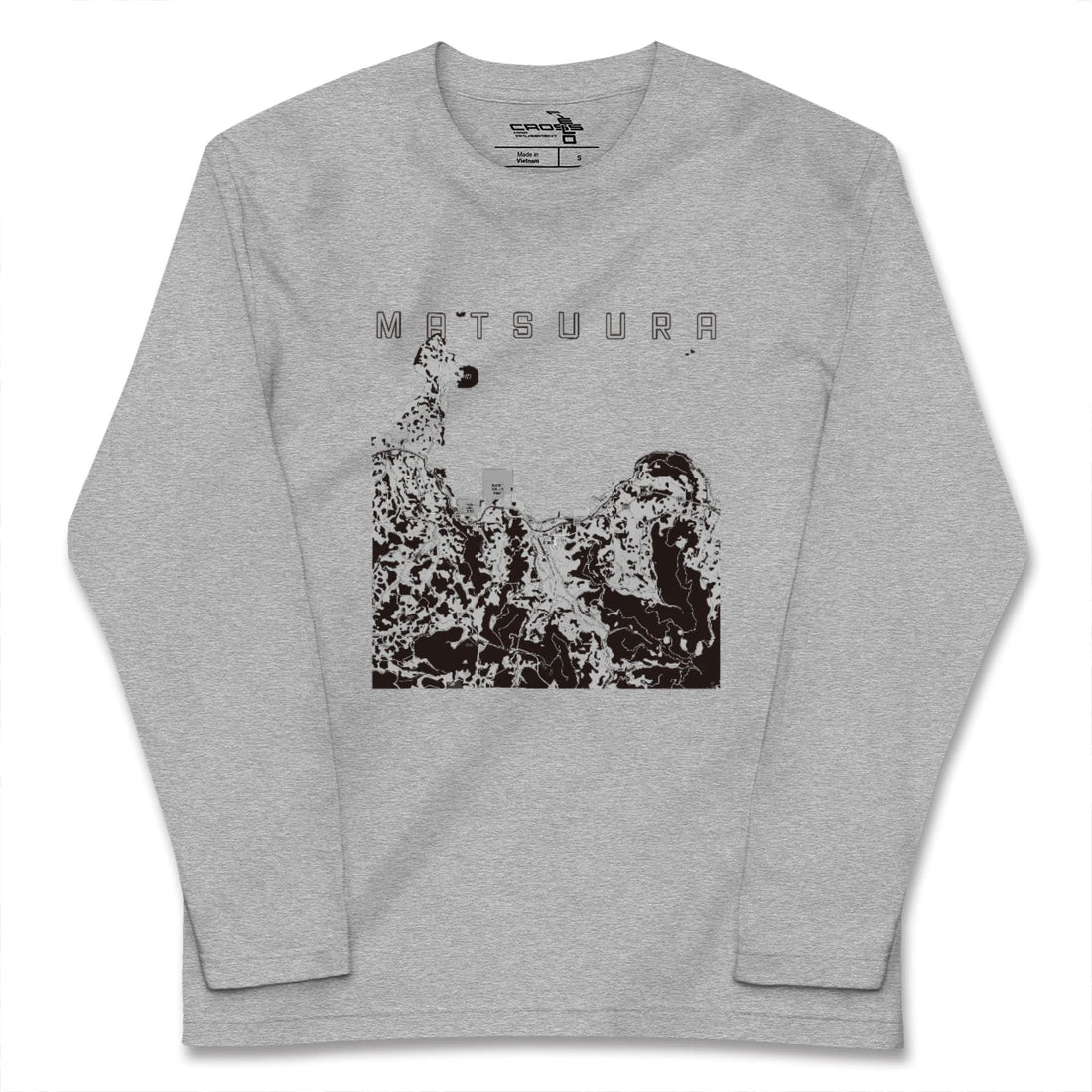 【松浦（長崎県）】地図柄ロングスリーブTシャツ