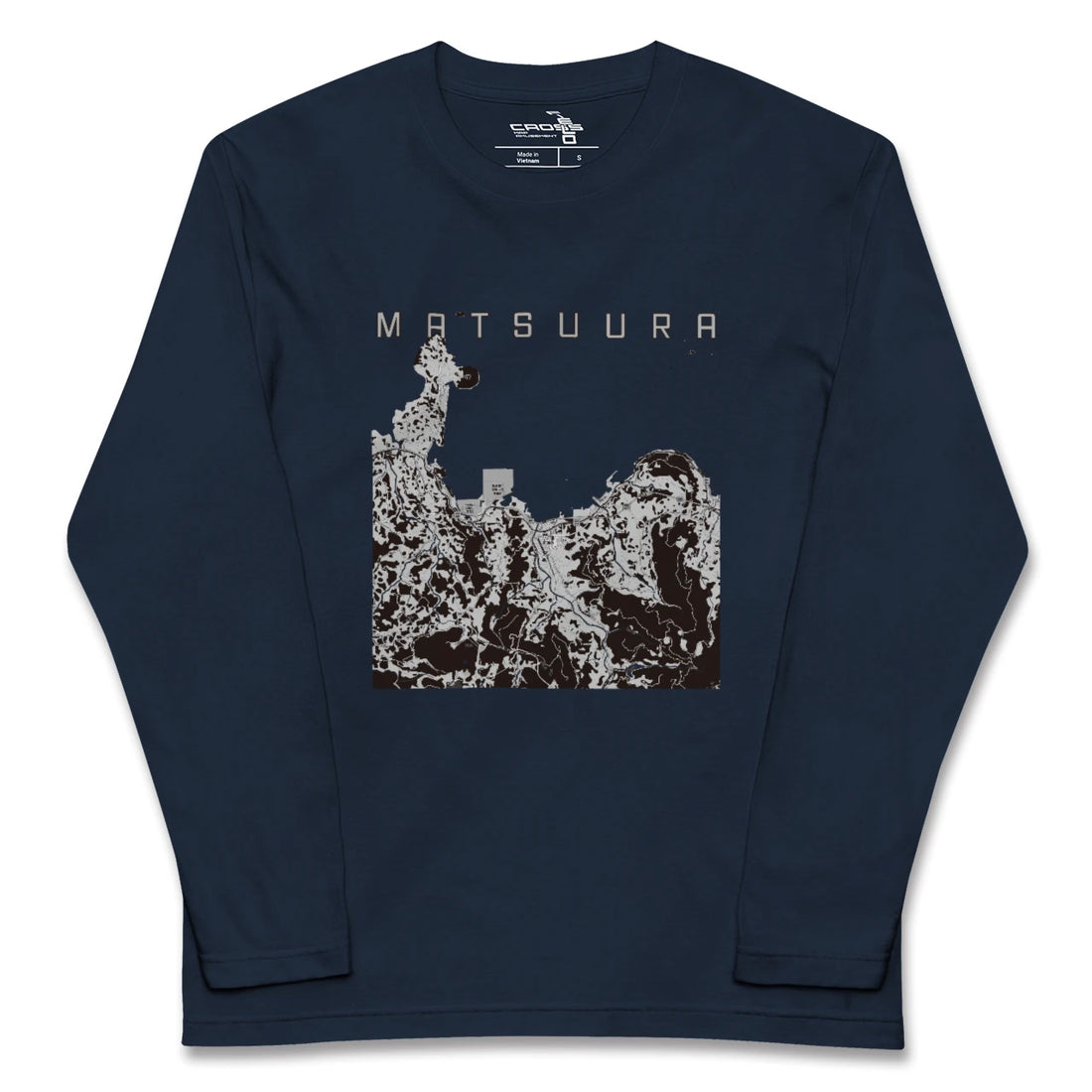 【松浦（長崎県）】地図柄ロングスリーブTシャツ