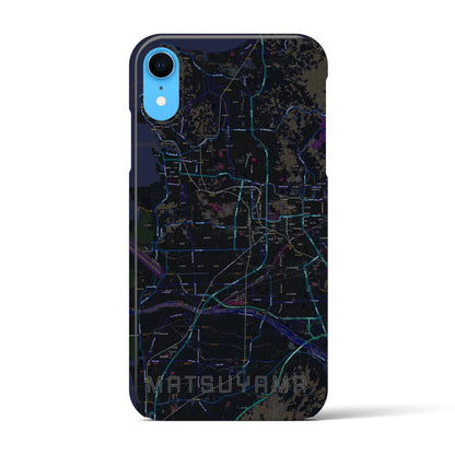 【松山（愛媛県）】地図柄iPhoneケース（バックカバータイプ）