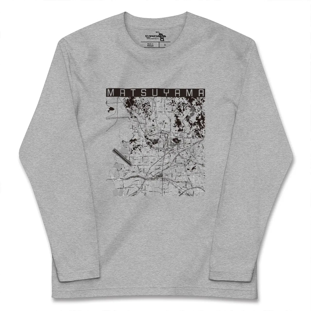 【松山（愛媛県）】地図柄ロングスリーブTシャツ