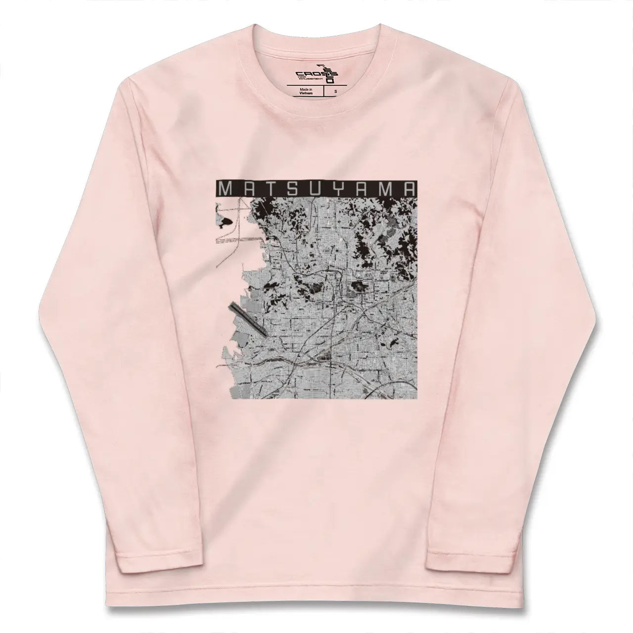 【松山（愛媛県）】地図柄ロングスリーブTシャツ