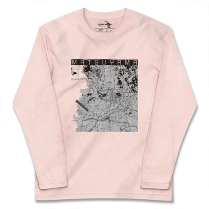 【松山（愛媛県）】地図柄ロングスリーブTシャツ
