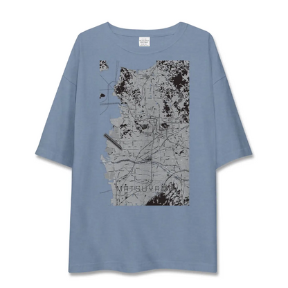 【松山（愛媛県）】地図柄ビッグシルエットTシャツ