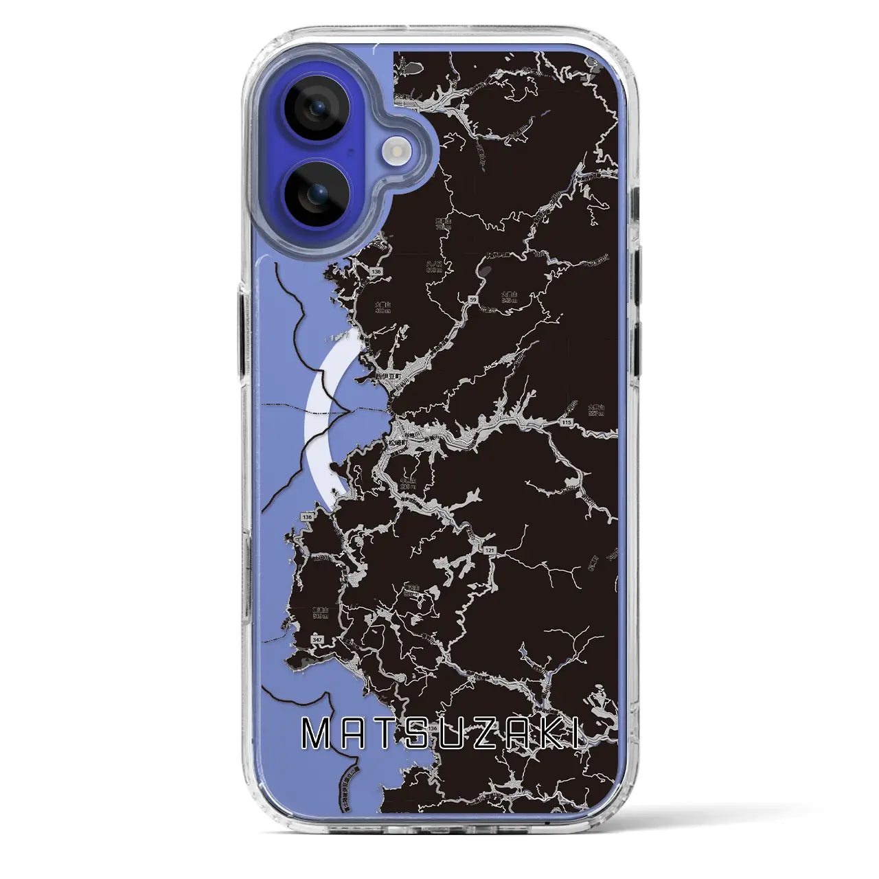 【松崎（静岡県）】地図柄iPhoneケース（MagSafeタイプ）
