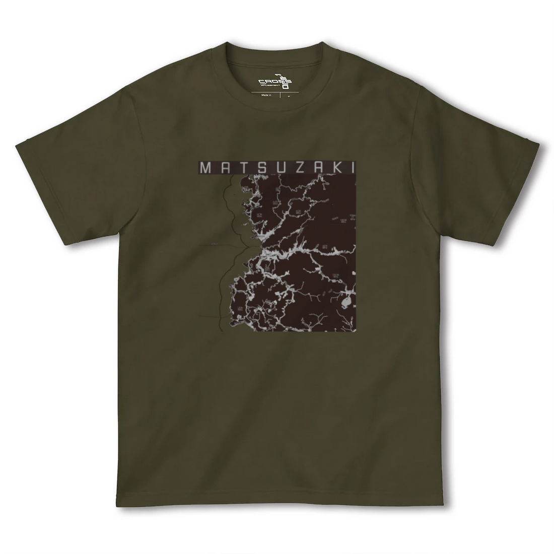 【松崎(静岡県)】地図柄ヘビーウェイトTシャツ