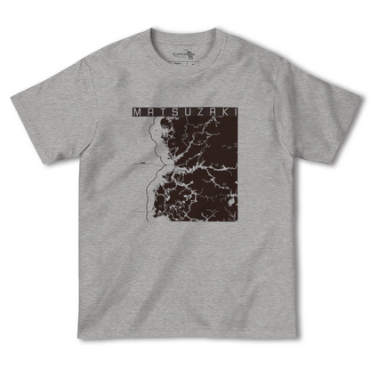 【松崎（静岡県）】地図柄ヘビーウェイトTシャツ