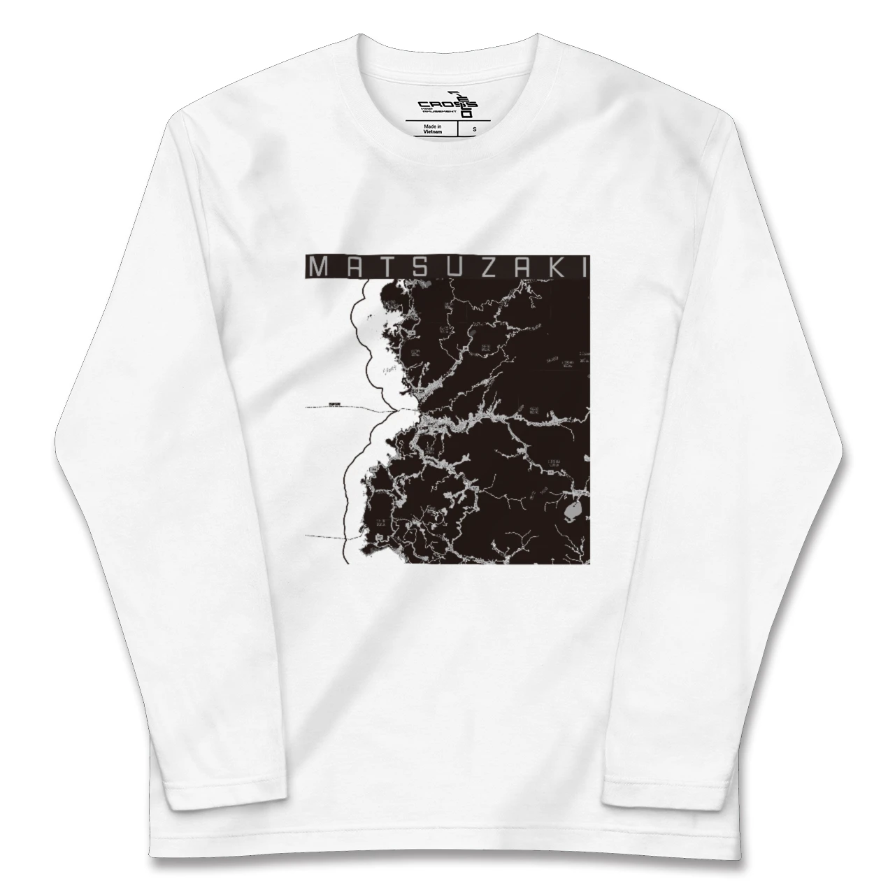 【松崎（静岡県）】地図柄ロングスリーブTシャツ