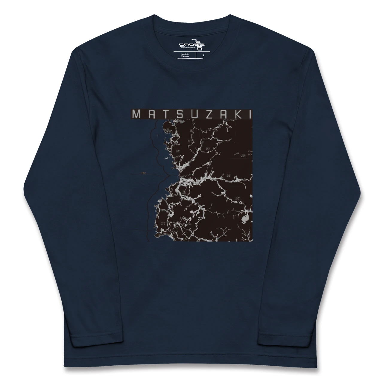 【松崎（静岡県）】地図柄ロングスリーブTシャツ