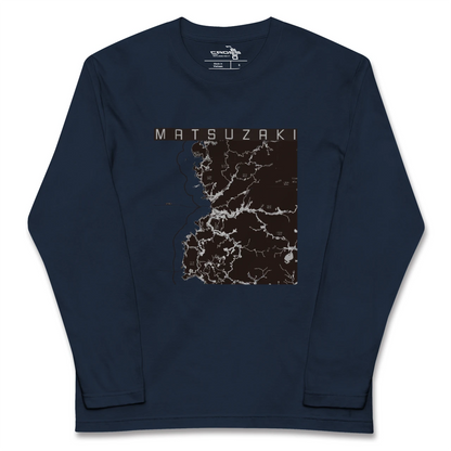 【松崎（静岡県）】地図柄ロングスリーブTシャツ