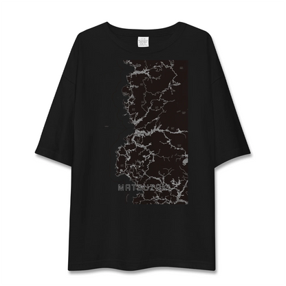 【松崎（静岡県）】地図柄ビッグシルエットTシャツ