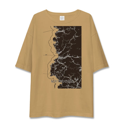 【松崎（静岡県）】地図柄ビッグシルエットTシャツ
