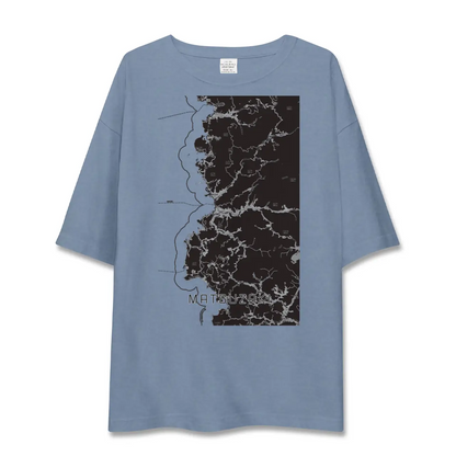 【松崎（静岡県）】地図柄ビッグシルエットTシャツ