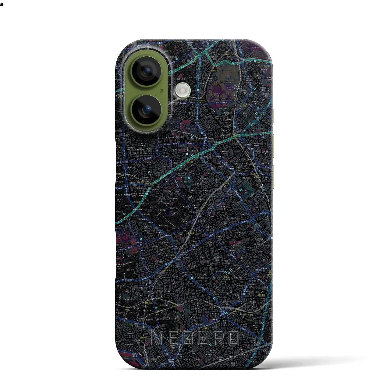 【目黒2（東京都）】地図柄iPhoneケース（バックカバータイプ）