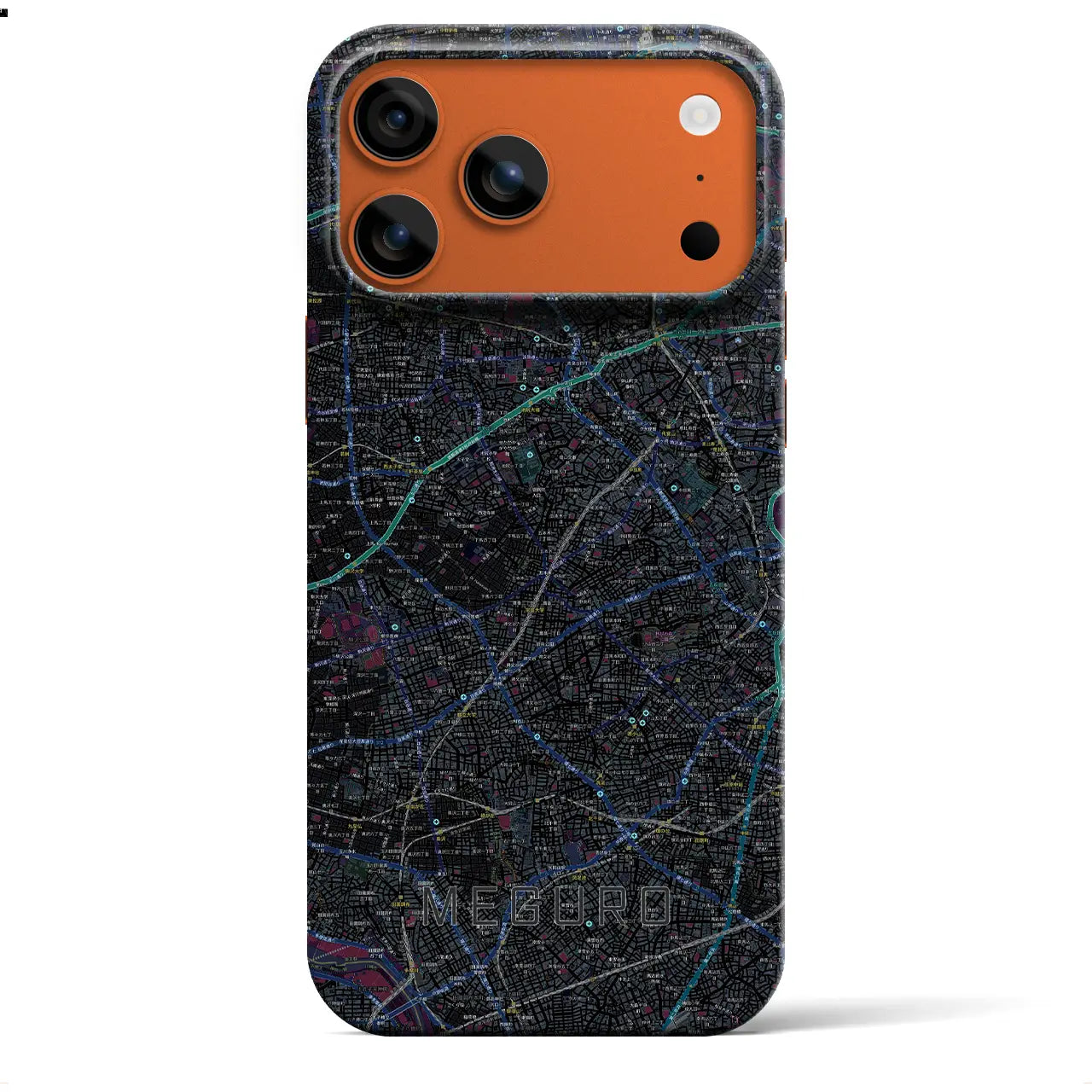 【目黒2（東京都）】地図柄iPhoneケース（バックカバータイプ）