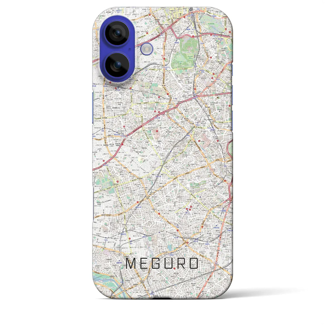 【目黒2(東京都)】地図柄iPhoneケース(バックカバータイプ)ナチュラル・iPhone 16 Pro Max 用