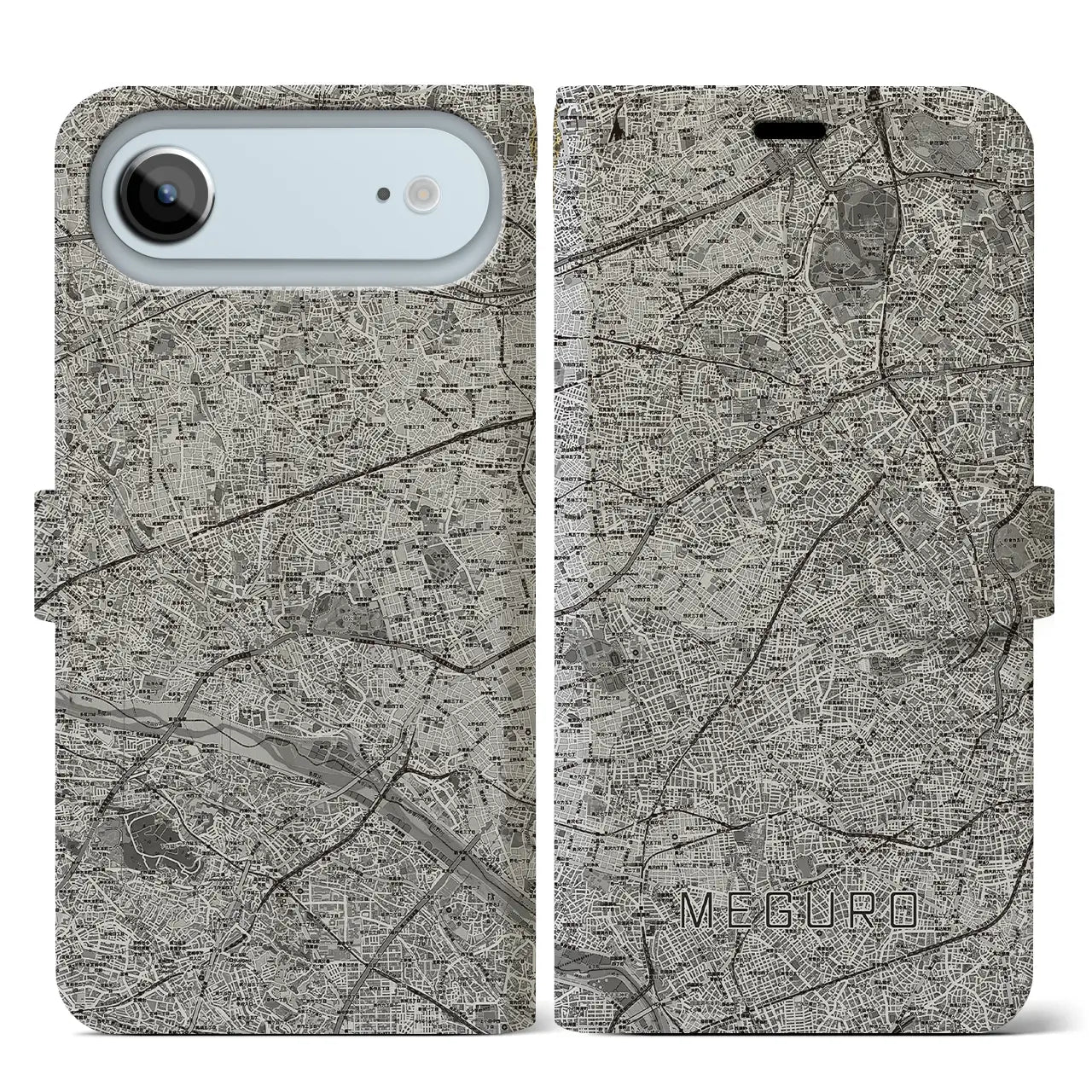 【目黒2（東京都）】地図柄iPhoneケース（手帳タイプ）