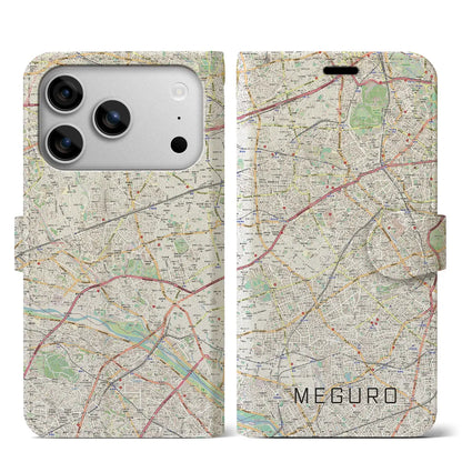 【目黒2（東京都）】地図柄iPhoneケース（手帳タイプ）