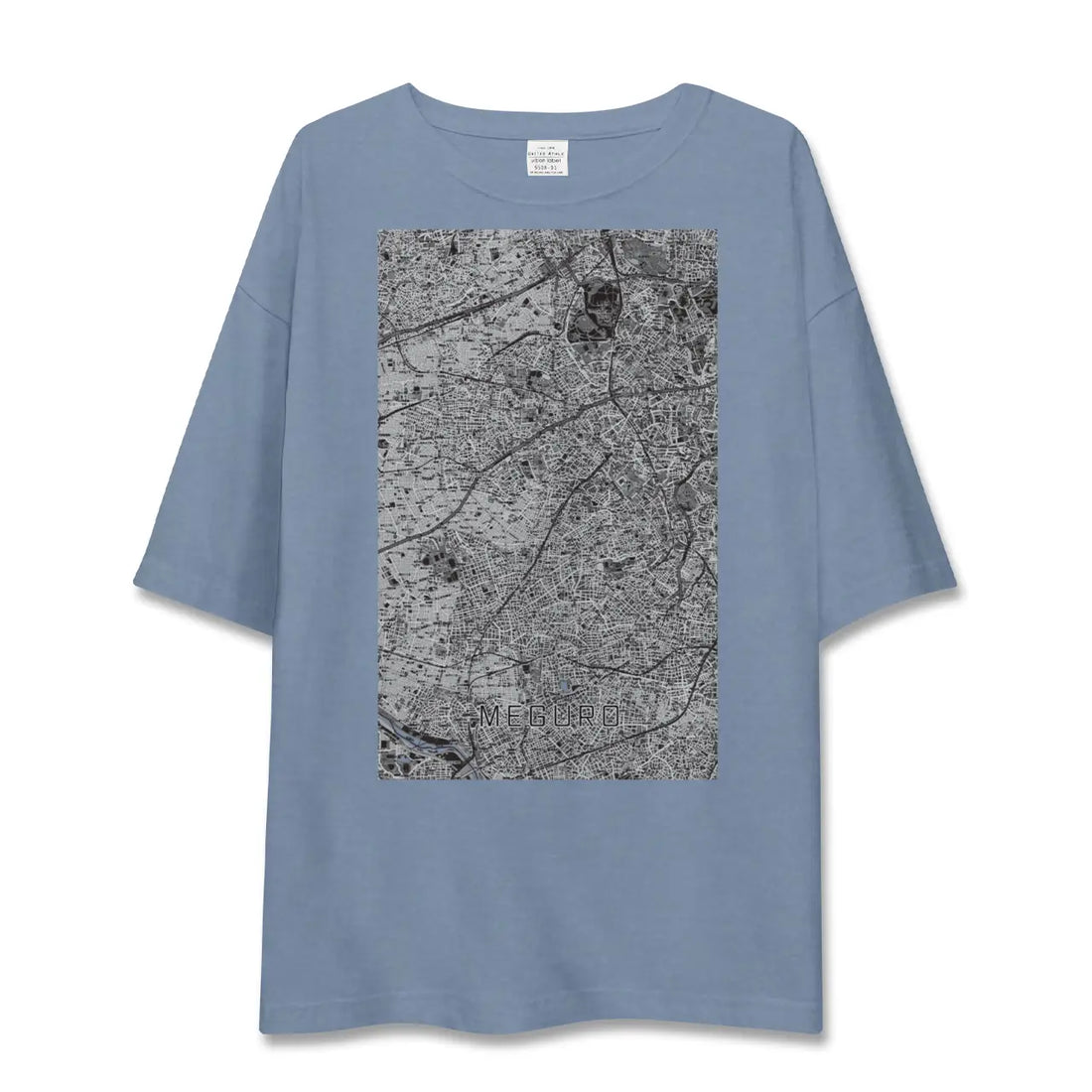 【目黒2(東京都)】地図柄ビッグシルエットTシャツ