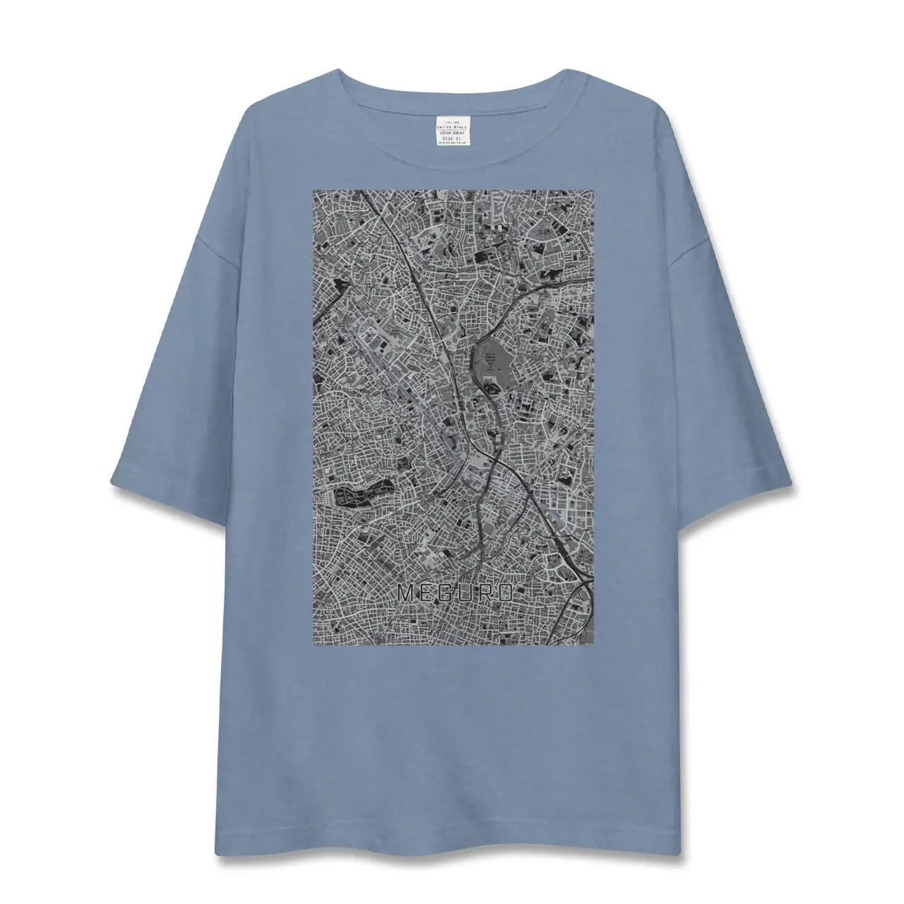 【目黒（東京都）】地図柄ビッグシルエットTシャツ