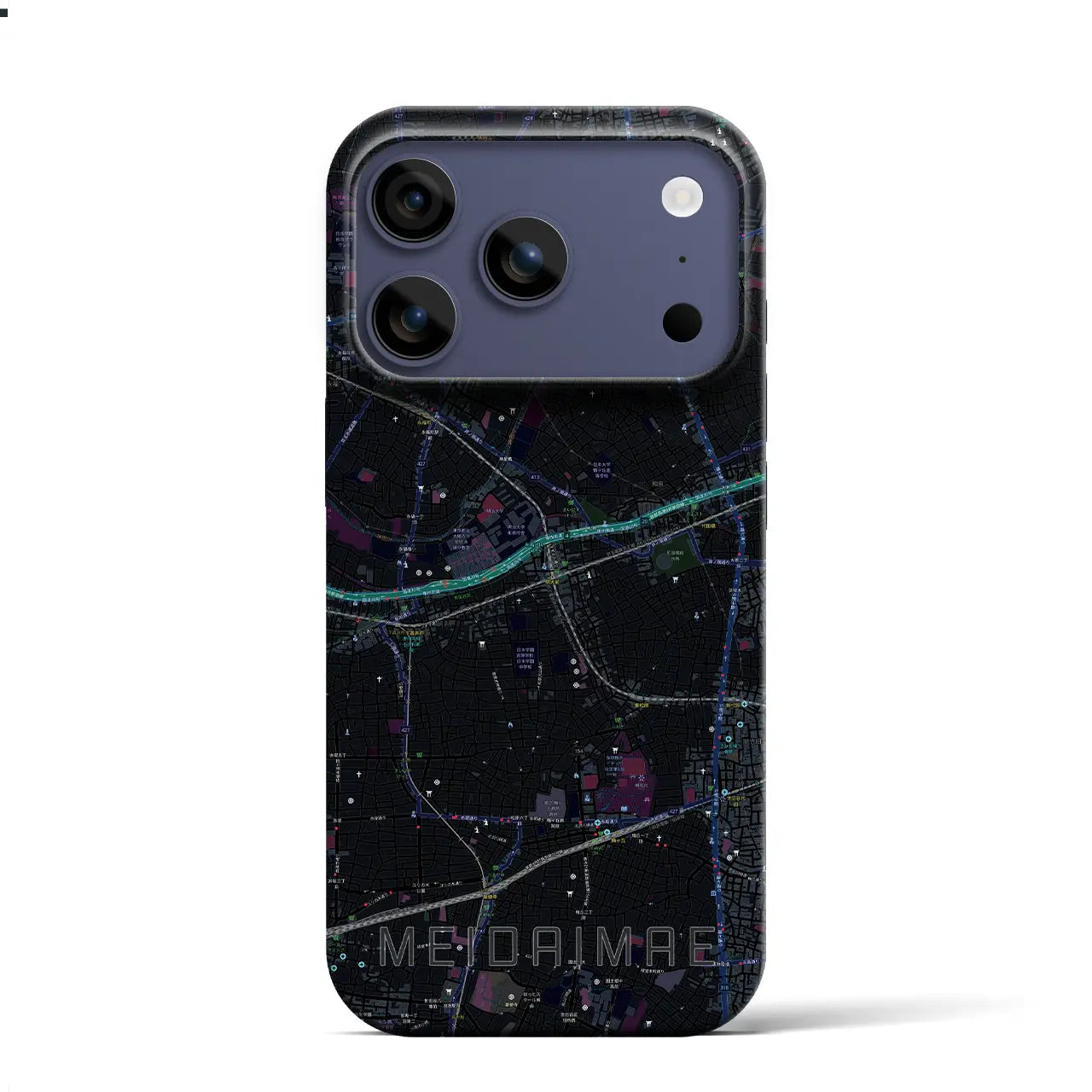 【明大前（東京都）】地図柄iPhoneケース（バックカバータイプ）