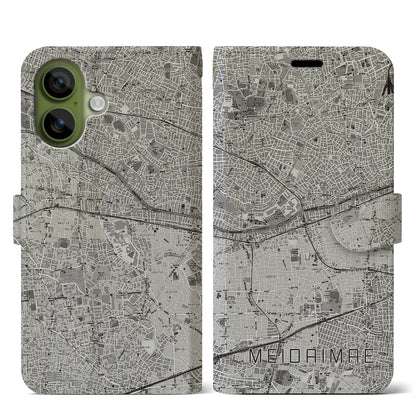 【明大前（東京都）】地図柄iPhoneケース（手帳タイプ）