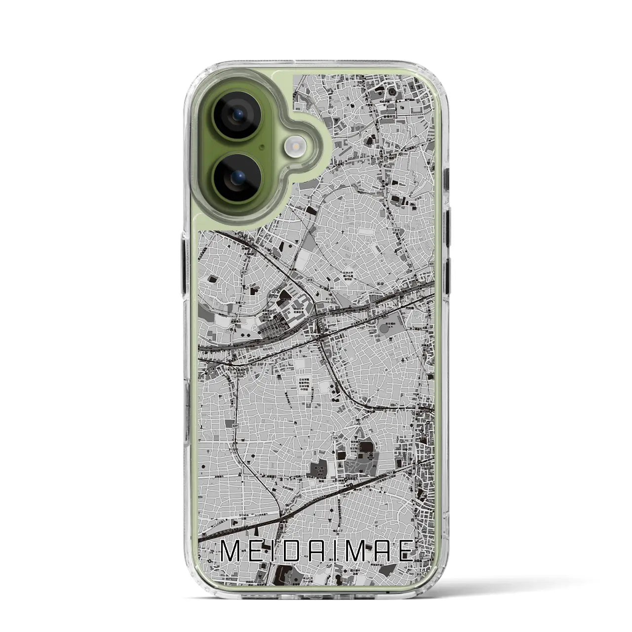 【明大前（東京都）】地図柄iPhoneケース（MagSafeタイプ）