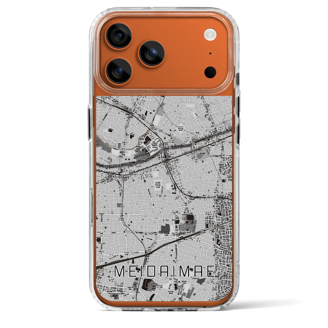 【明大前（東京都）】地図柄iPhoneケース（MagSafeタイプ）
