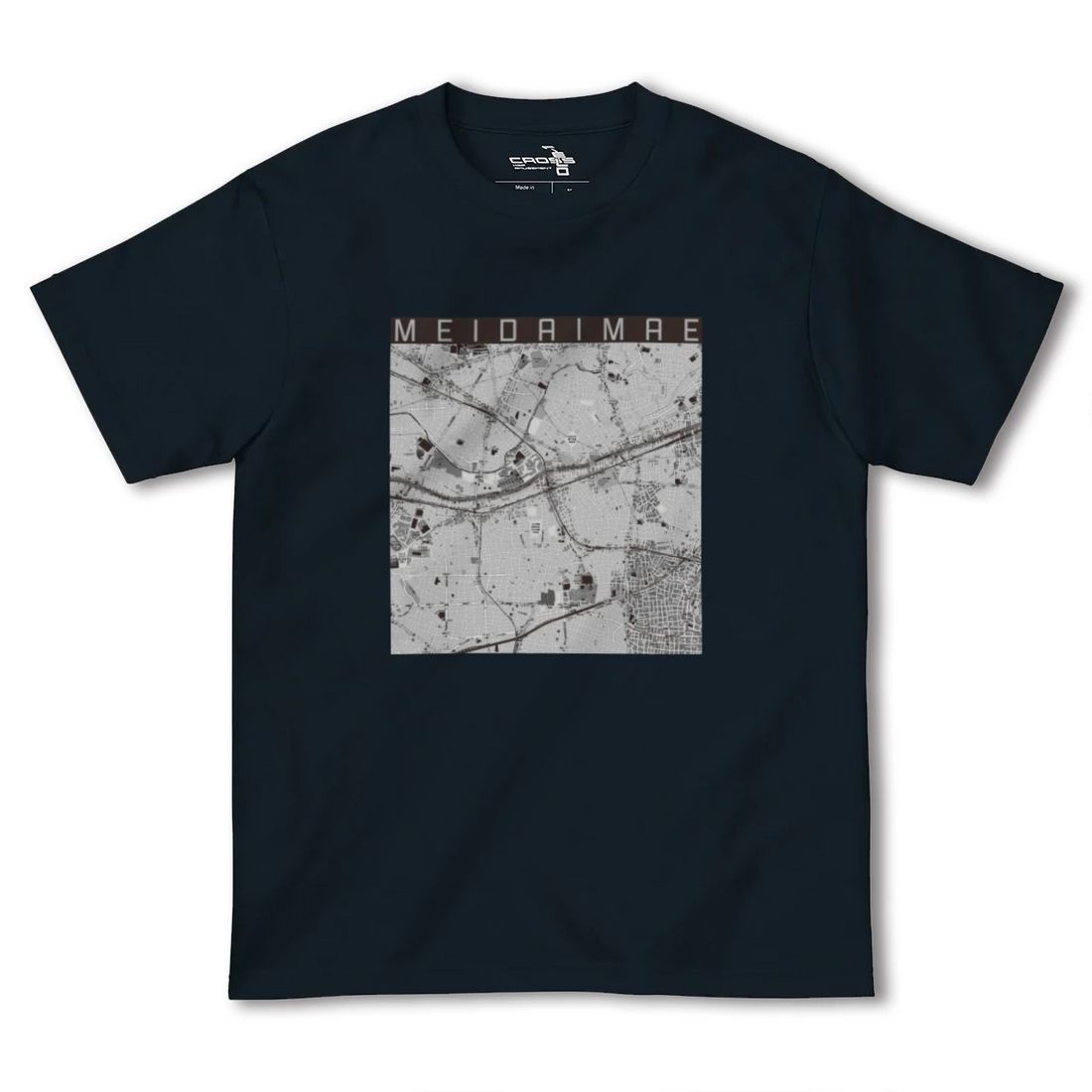 【明大前（東京都）】地図柄ヘビーウェイトTシャツ